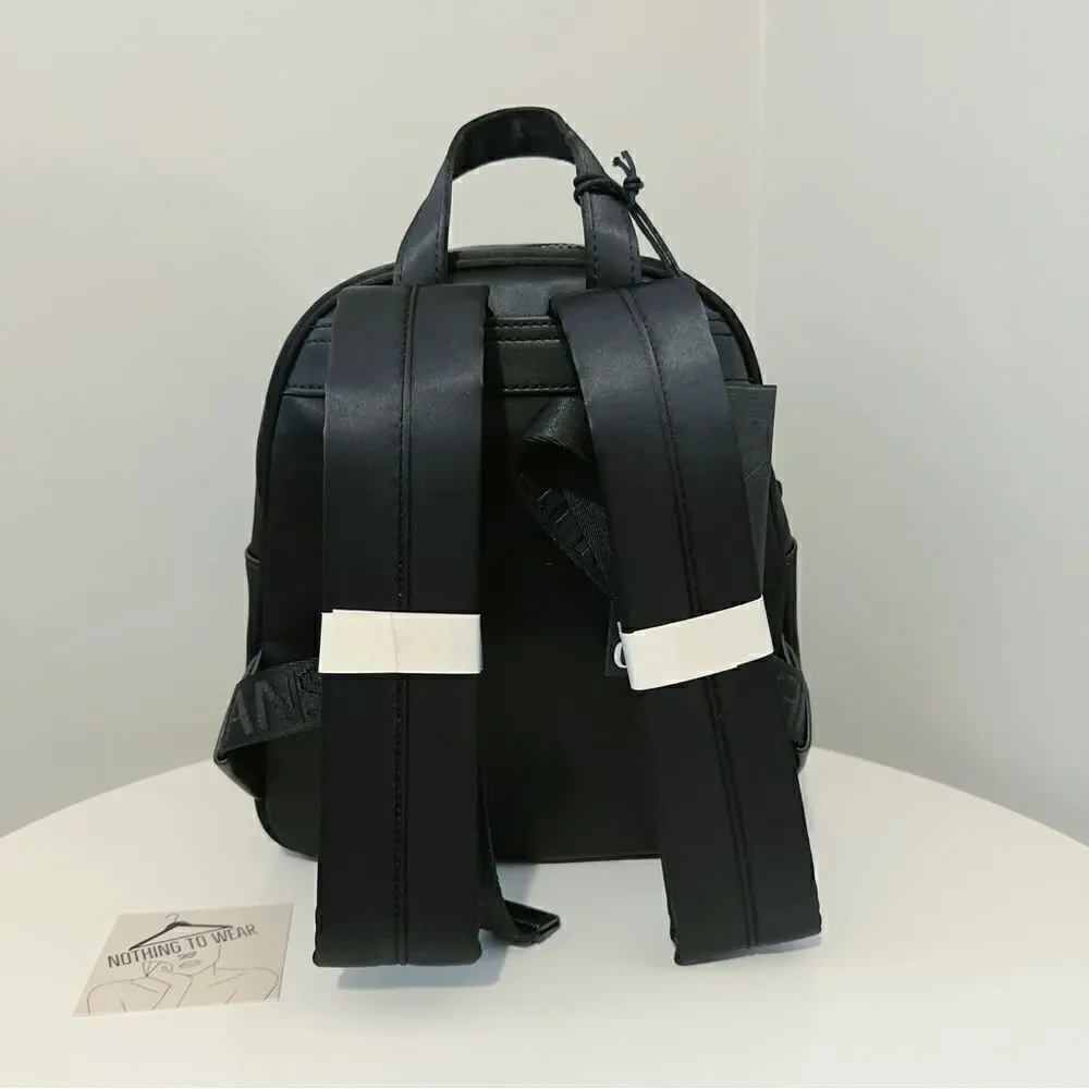 ⭕️ VERSACE JEANS Backpack Black Nylon Designer Logo